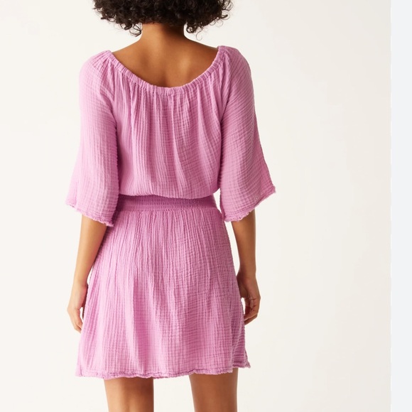 NWOT MICHAEL STARS KATELYN GAUZE DRESS - Picture 7 of 7